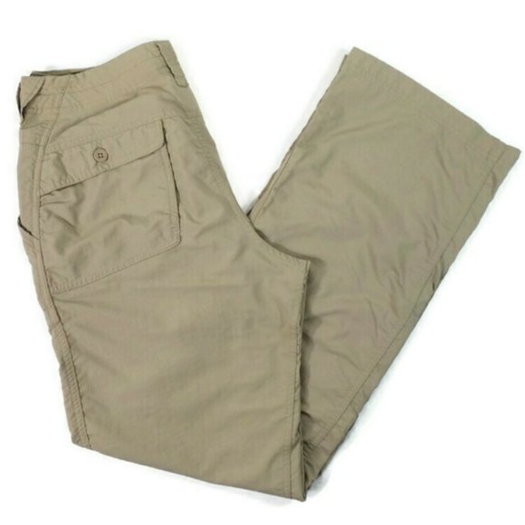 The North Face Convertible Capri Khaki Tan Outdoor Pants Womens Size 8 - Picture 5 of 11